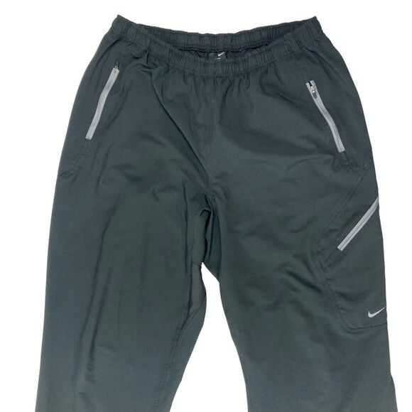 Nike Track Pants Mens XL Black Athletic Straight Leg Stretchy Workout Sweatpants - Picture 2 of 16